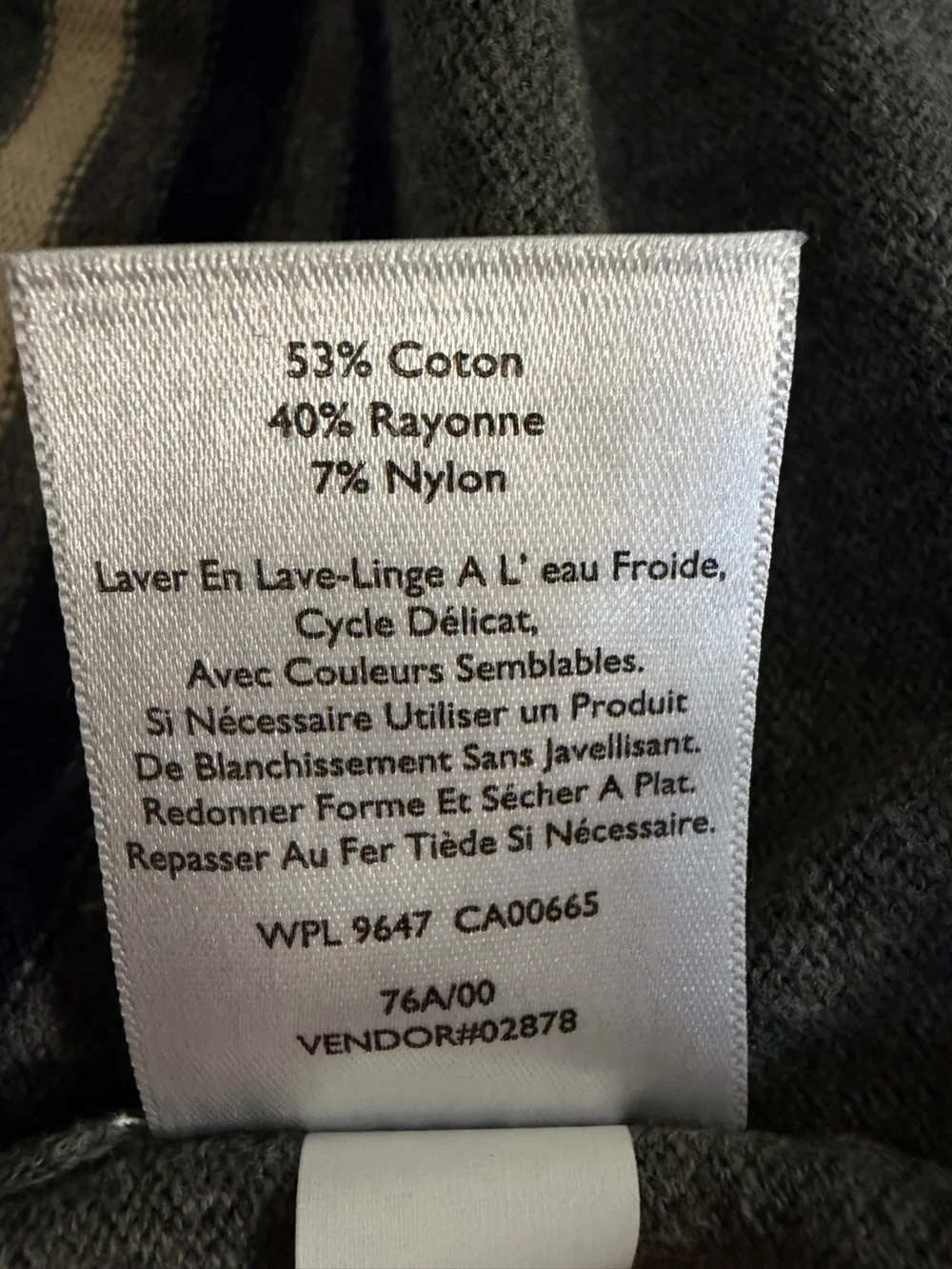 Eddie Bauer Gray Striped Open-Front Cardigan — Women’s 2XL